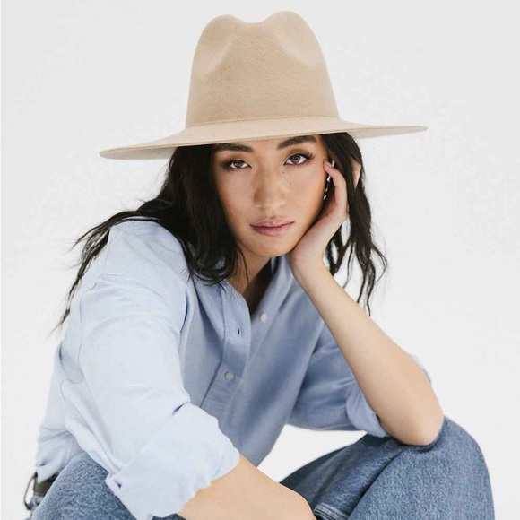 Gigi Pip EMMA WIDE BRIM FEDORA HAT - Picture 1 of 8